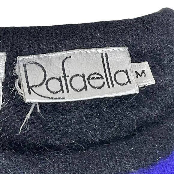 Vintage Rafaella Women's Angora and Lambswool Blend Abstract Sweater Size Medium - Picture 3 of 8